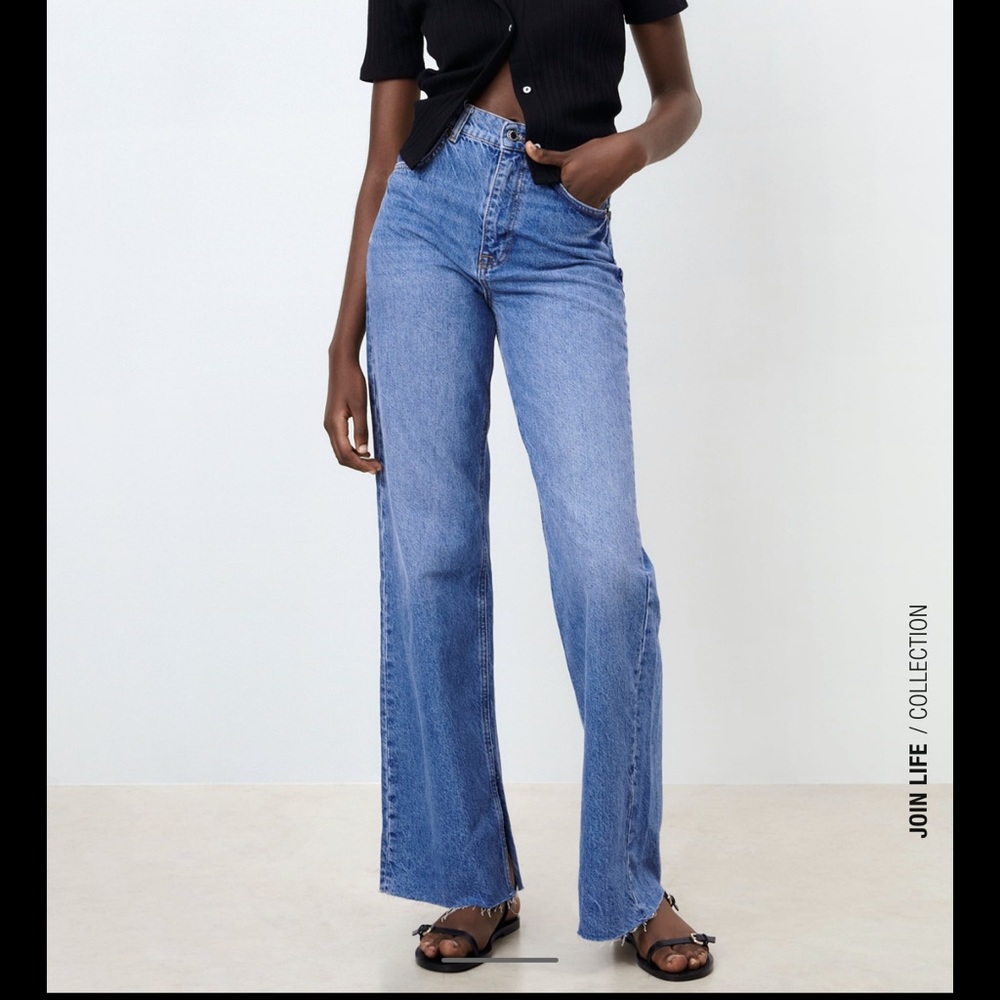 Zara wide leg jeans